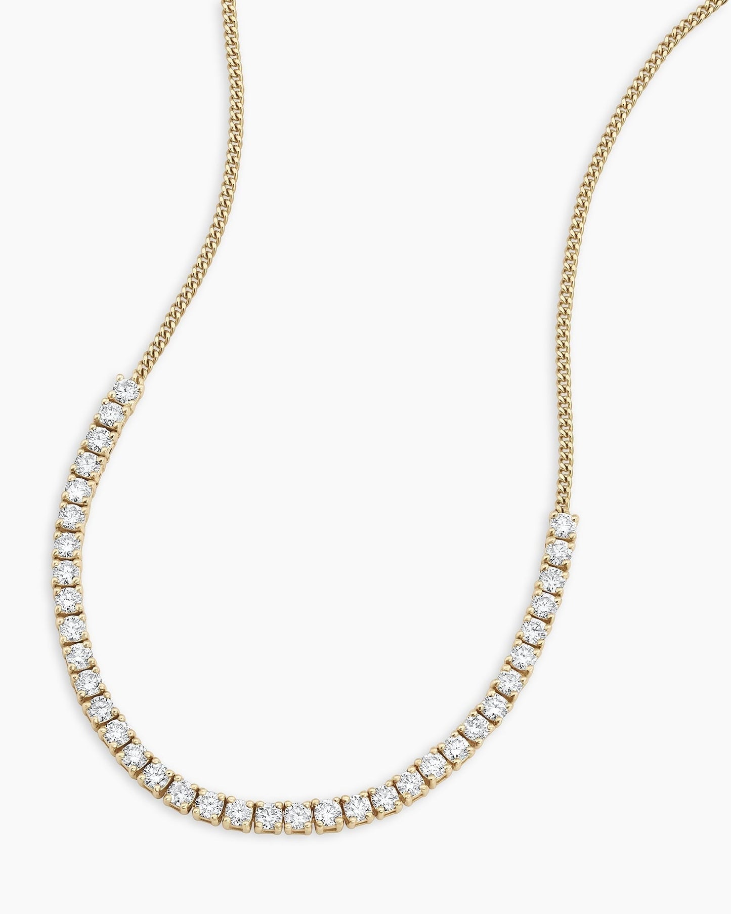 Diamond Melbourne Statement Row Necklace