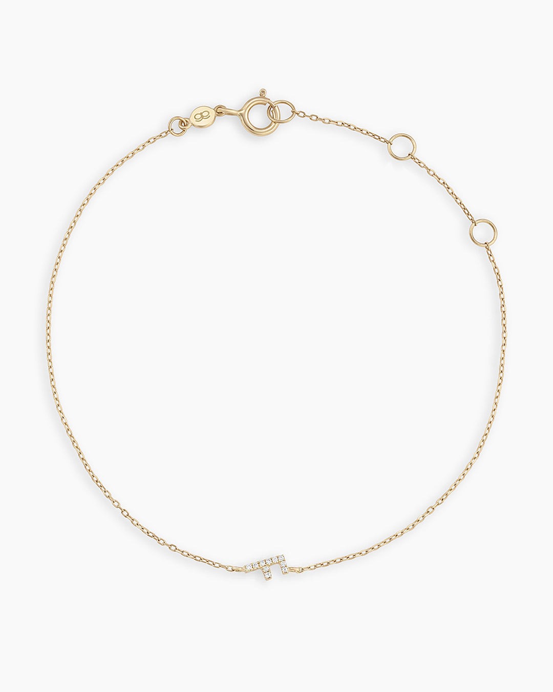 Diamond Pavé Alphabet Bracelet