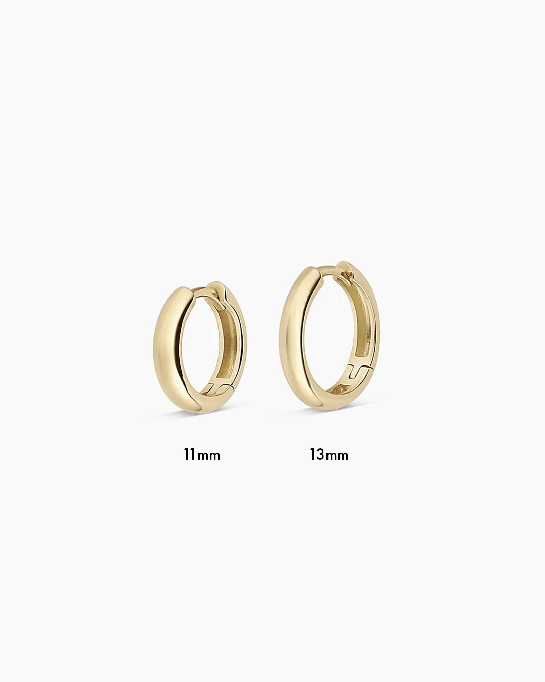 14K Gold Lou Helium Huggies