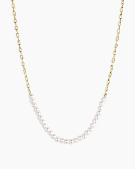 Finley Pearl Row Necklace