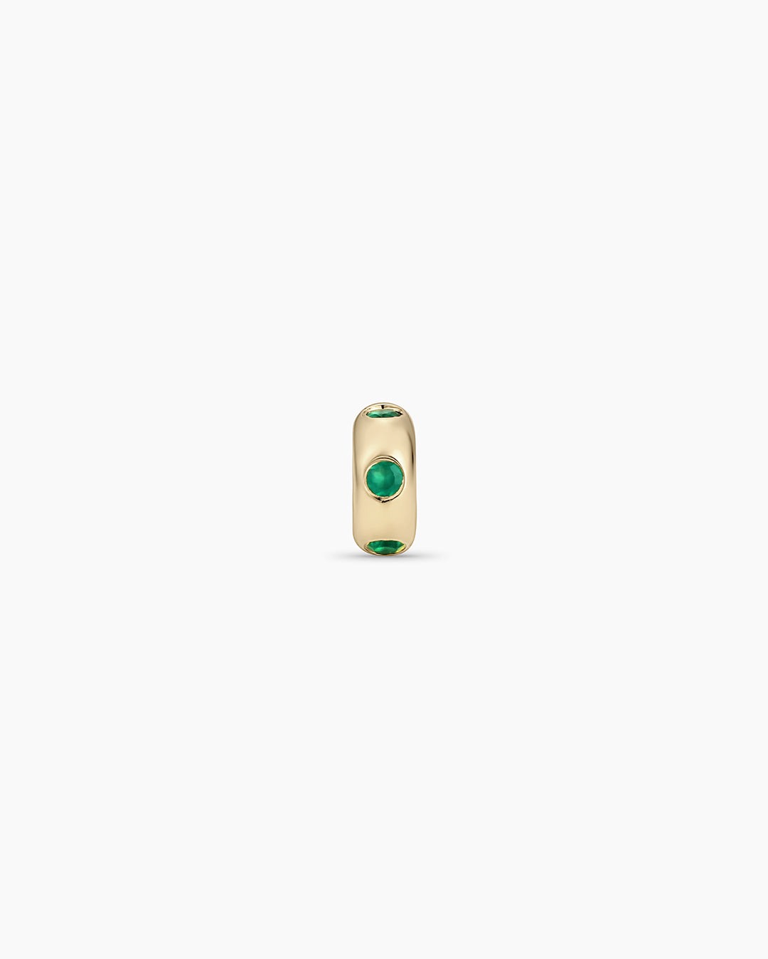14K Gold Birthstone Halo Charm