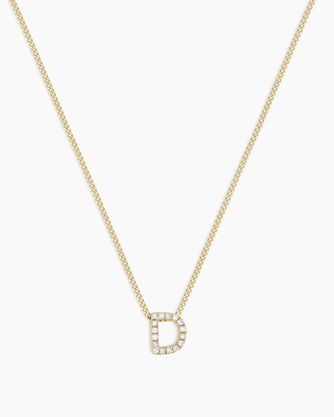 Diamond Alphabet Necklace