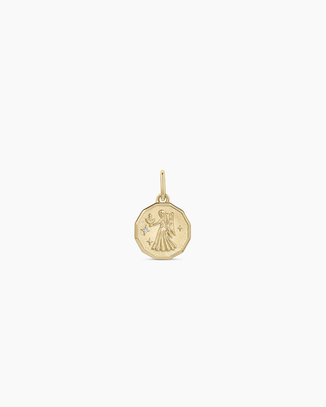 Diamond Zodiac Coin Charm