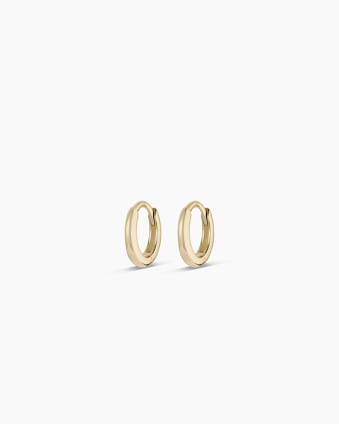 14K Gold Everyday Oval Huggies