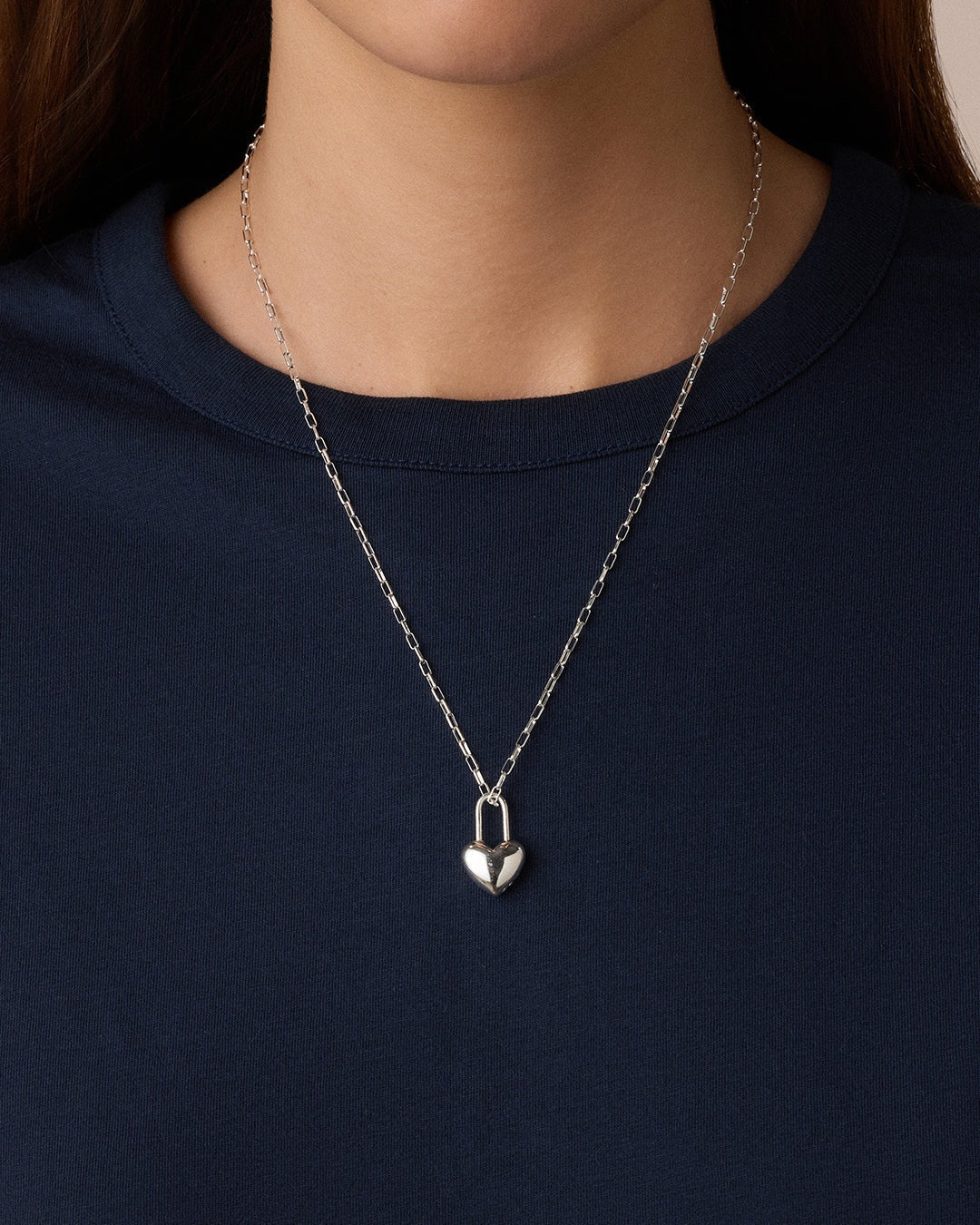 Heart Padlock Charm