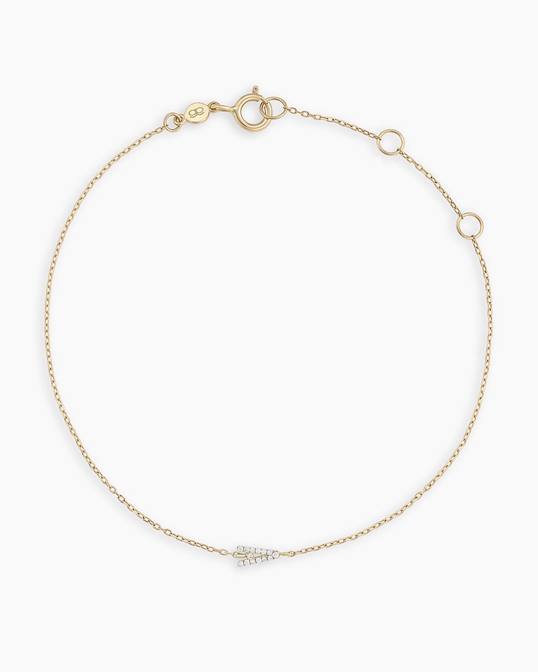 Diamond Pavé Alphabet Bracelet