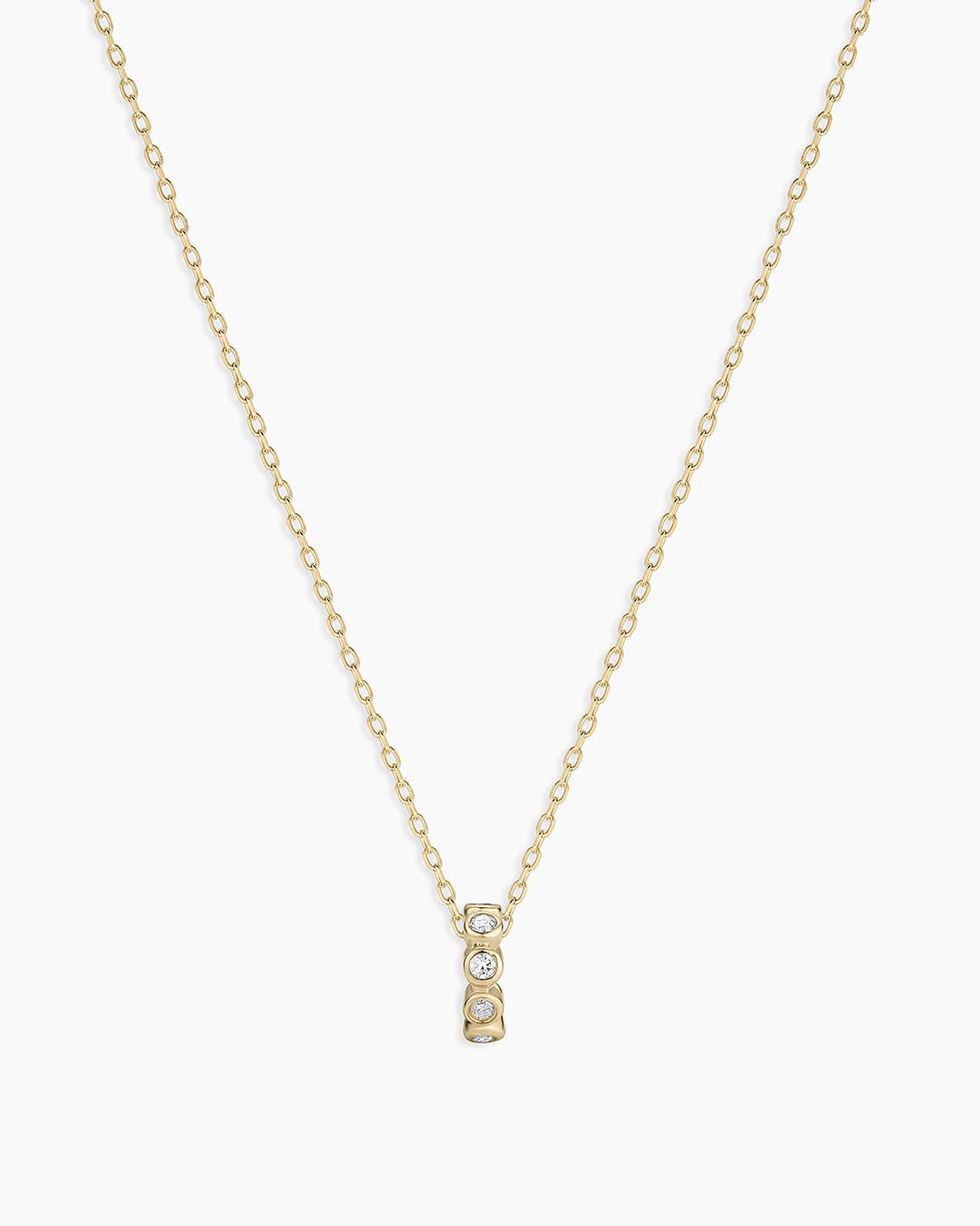 Classic Diamond Halo Charm Necklace
