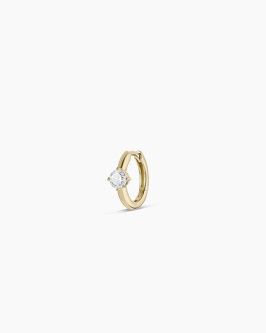 Lab Grown Diamond Solitaire Single Huggie