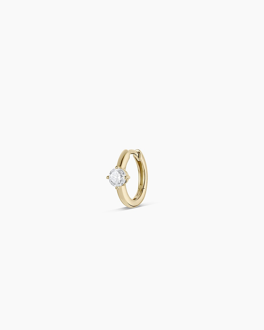 Lab Grown Diamond Solitaire Single Huggie