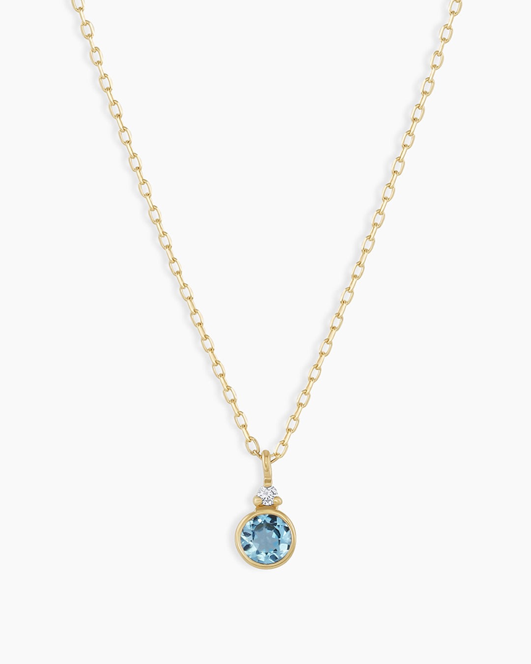 14K Gold Birthstone Necklace