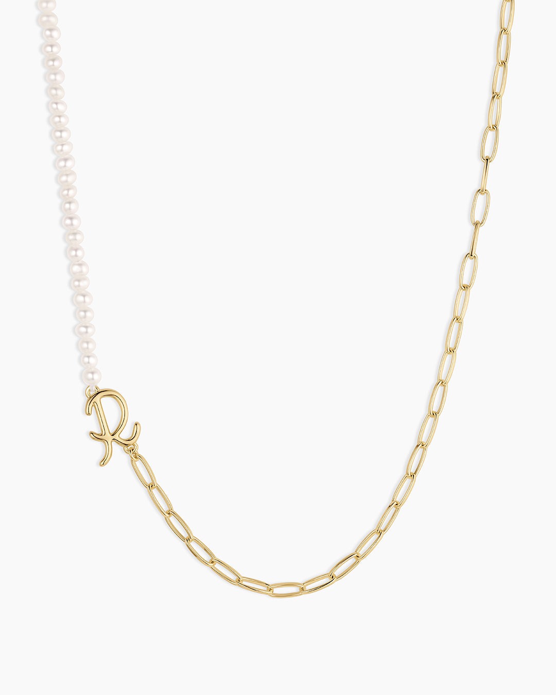 Lou Pearl Alphabet Necklace