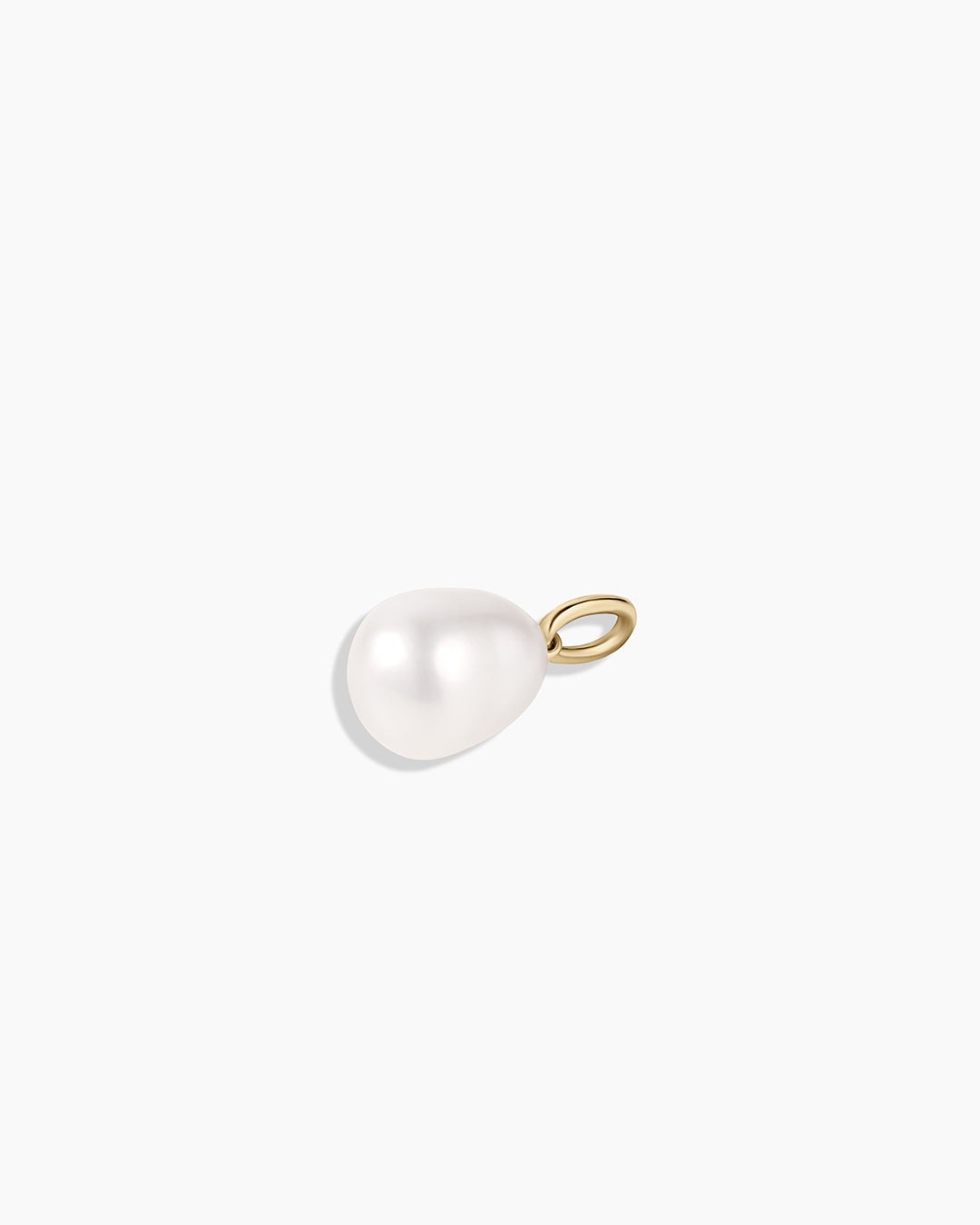 14K Gold Pearl Charm