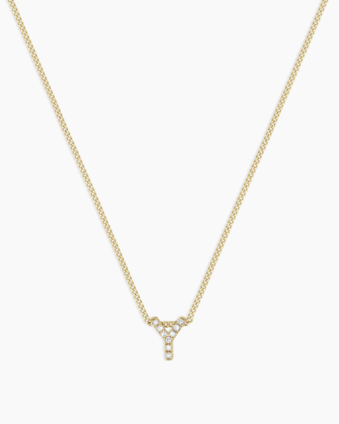 Diamond Alphabet Necklace