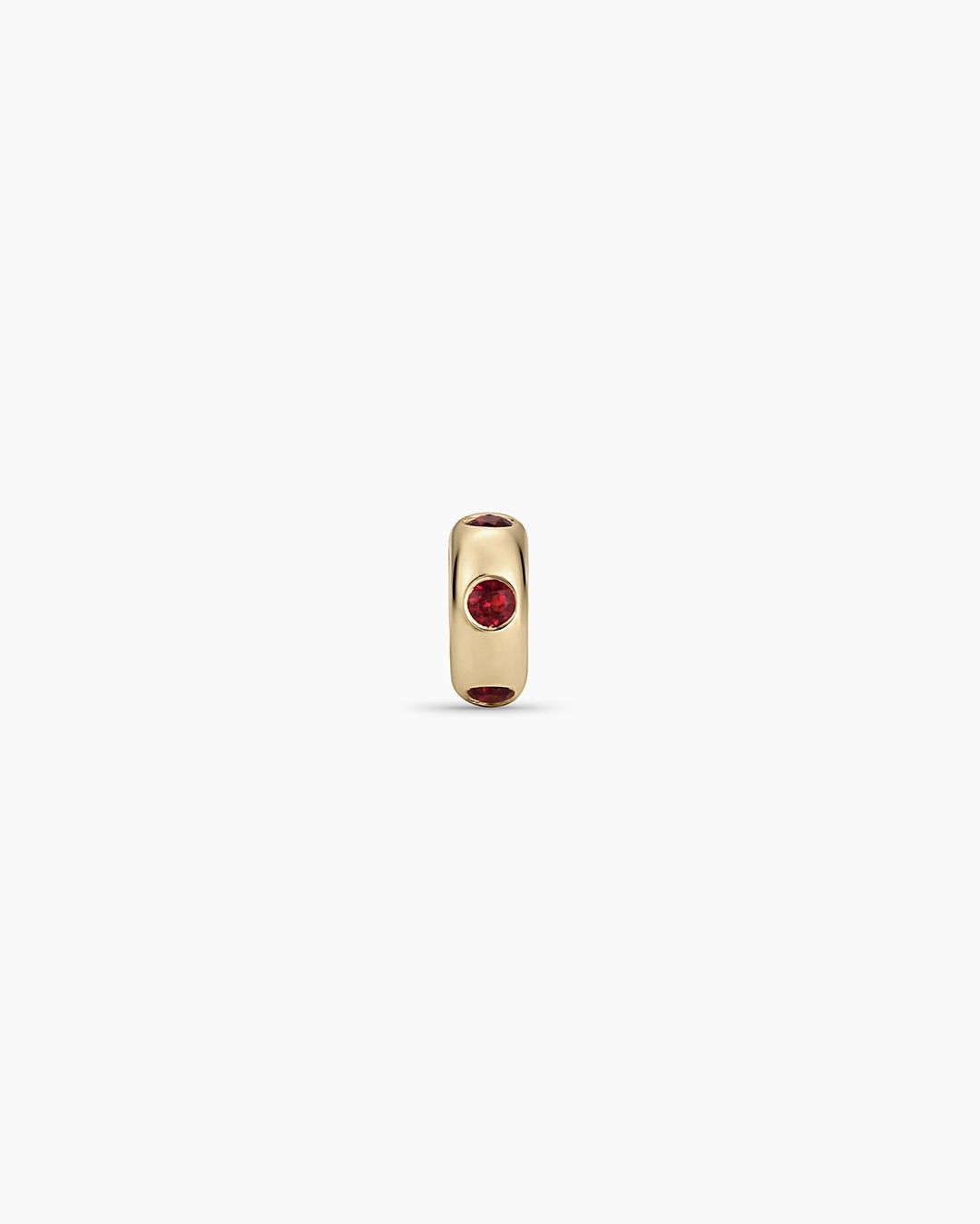14K Gold Birthstone Halo Charm