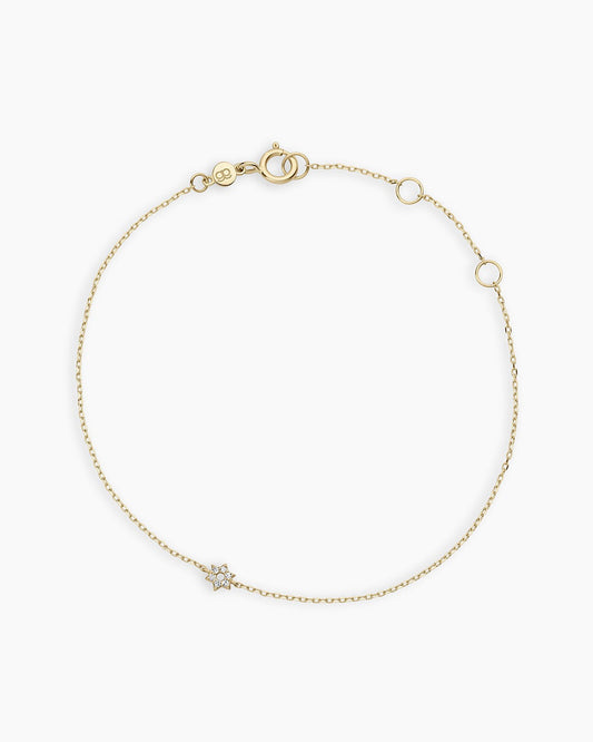 Diamond Star of David Bracelet