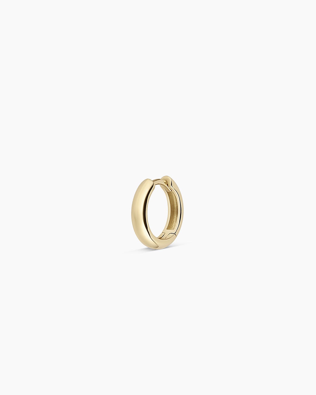 14K Gold Lou Helium Single Huggie