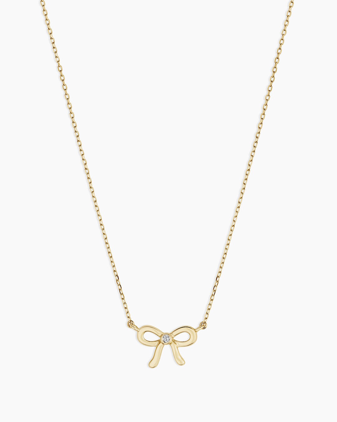 Diamond Put a Bow on it Necklace
