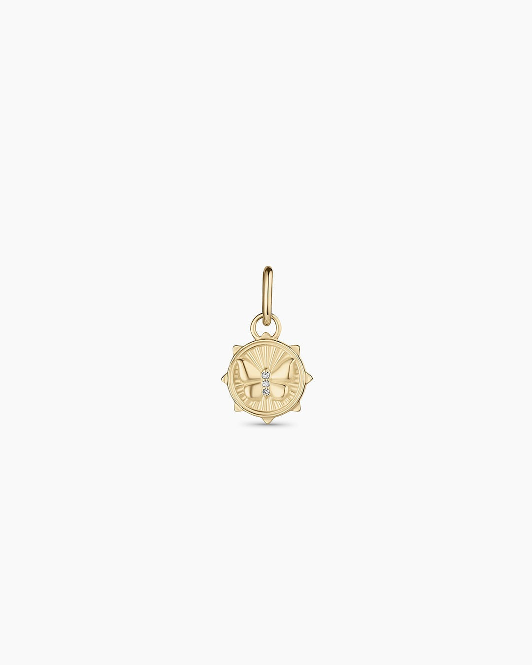 Diamond Butterfly Charm