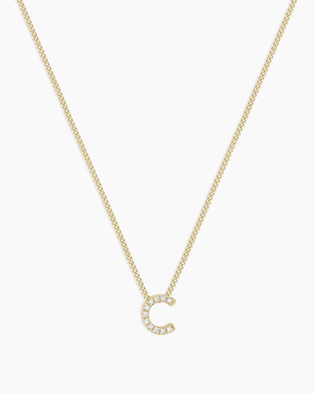 Diamond Alphabet Necklace