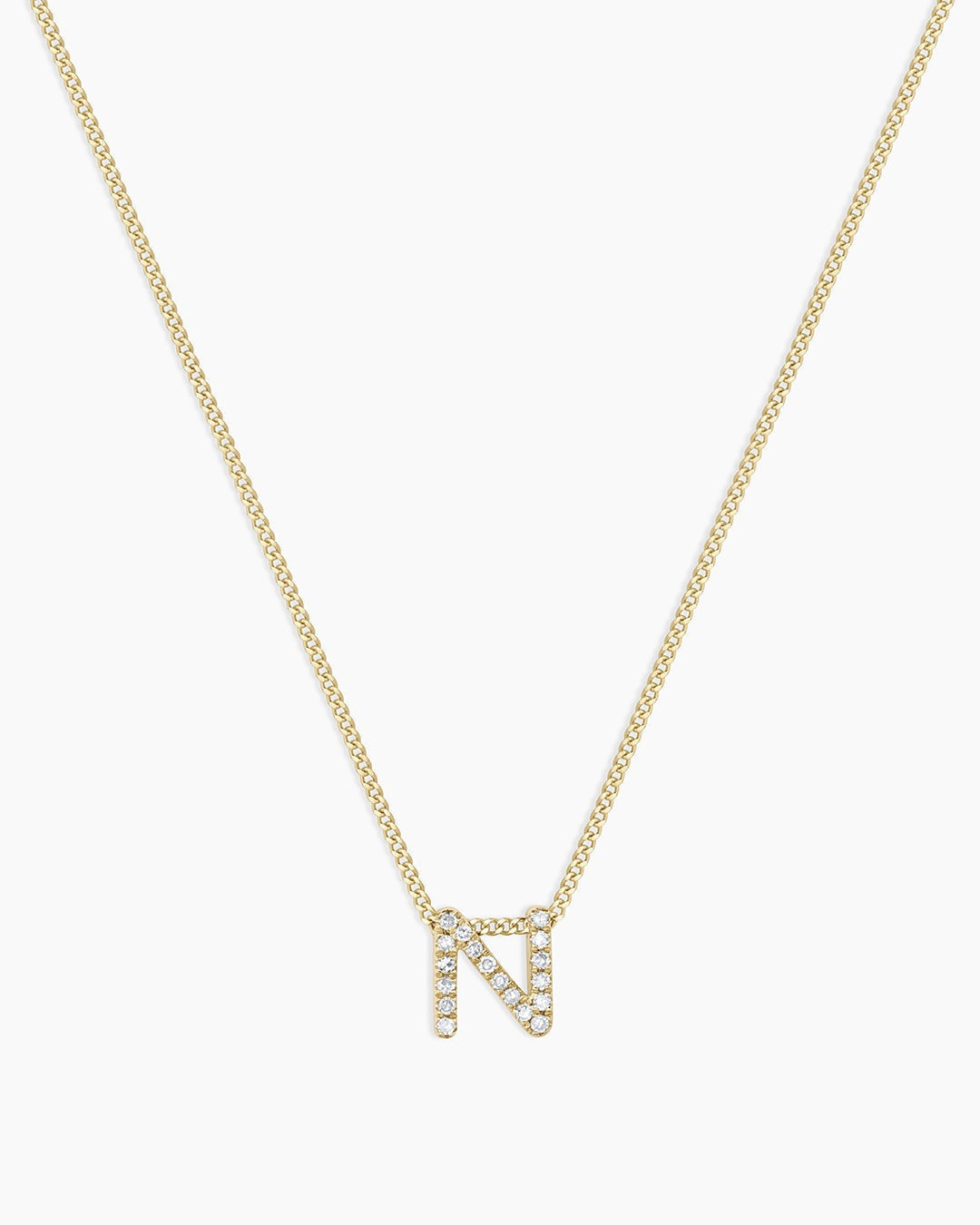 Diamond Alphabet Necklace