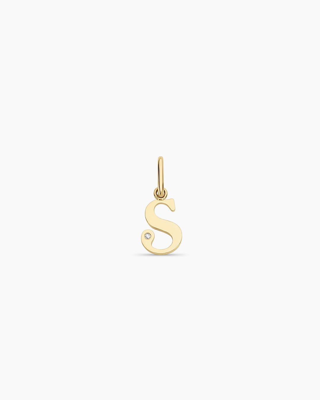 Diamond Vintage Alphabet Charm