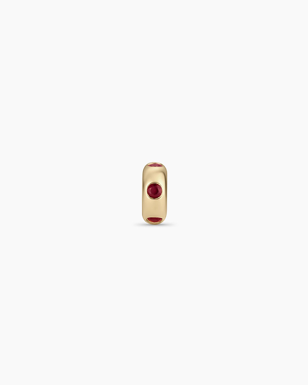 14K Gold Birthstone Halo Charm
