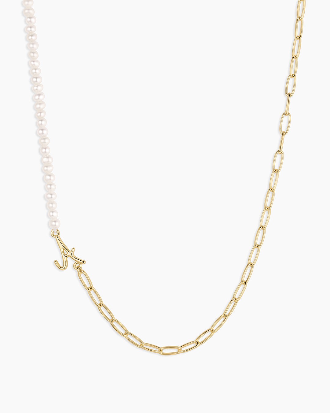 Lou Pearl Alphabet Necklace