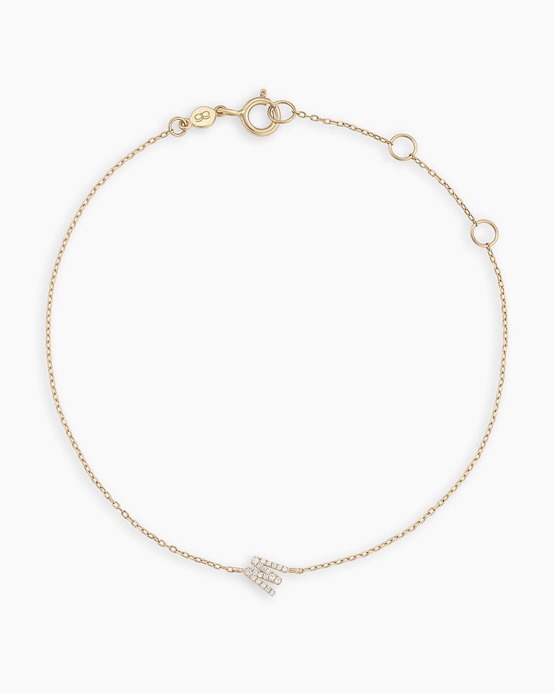 Diamond Pavé Alphabet Bracelet