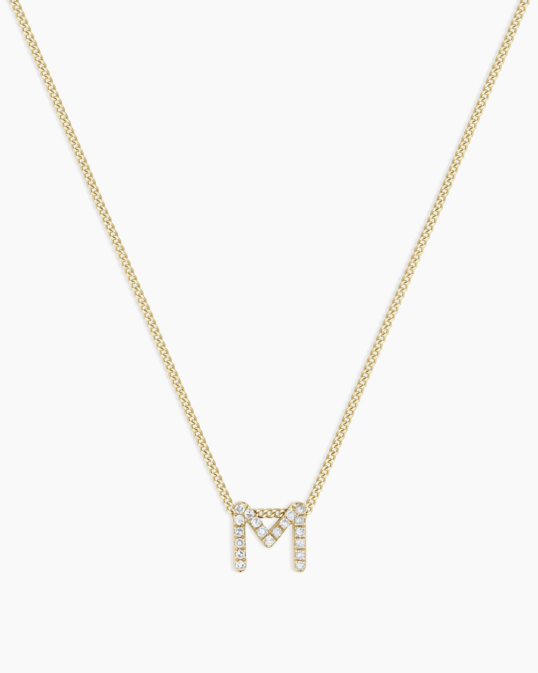 Diamond Alphabet Necklace