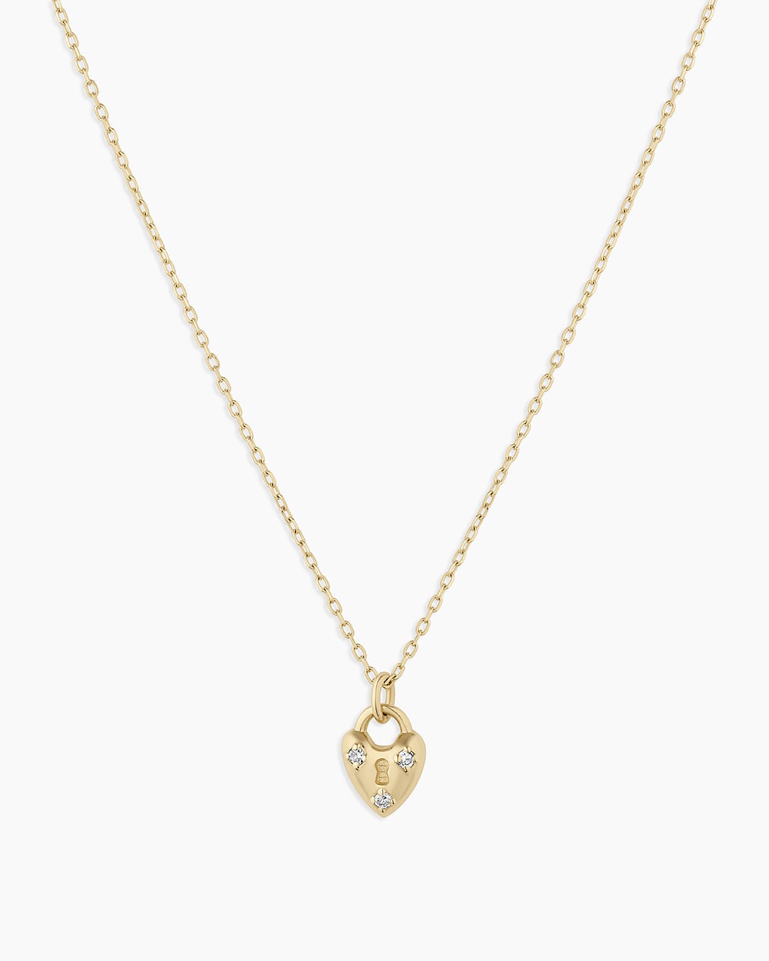 Diamond Bond Lock Necklace