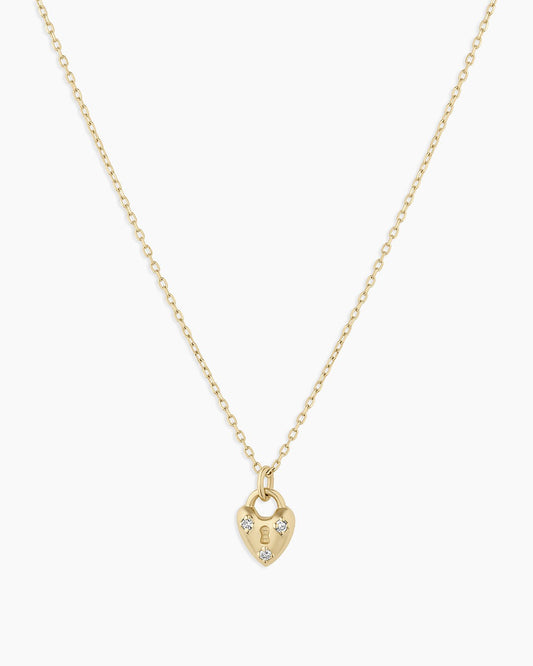 Diamond Bond Lock Necklace