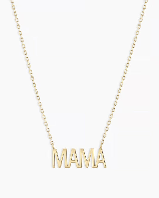14K Gold Mama Necklace