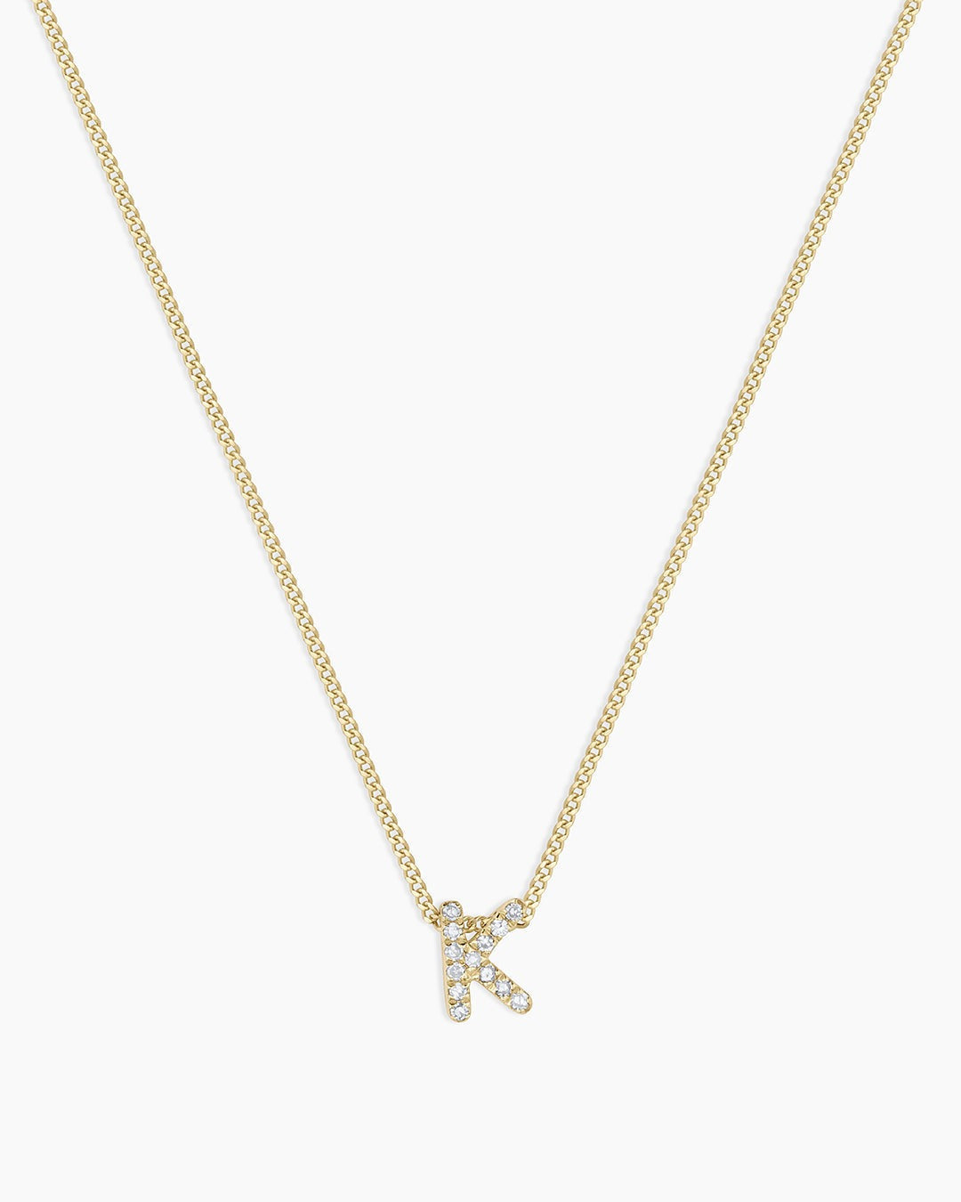 Diamond Alphabet Necklace