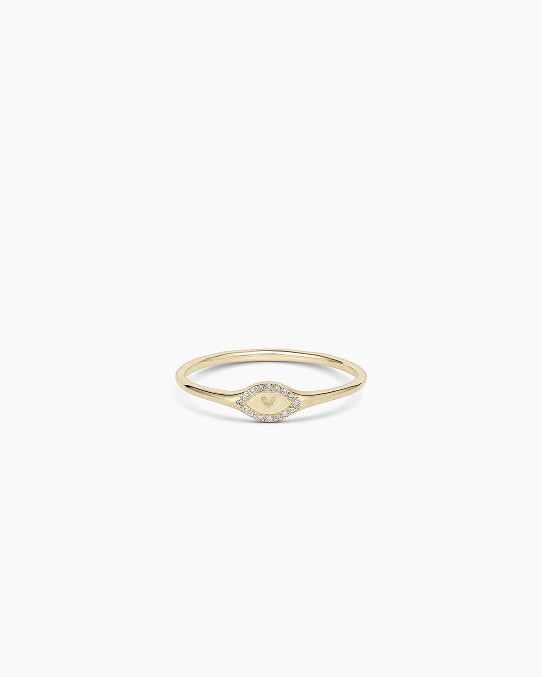 Diamond Love Signet Ring