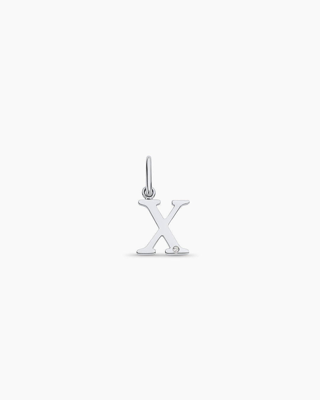 Diamond Vintage Alphabet Charm