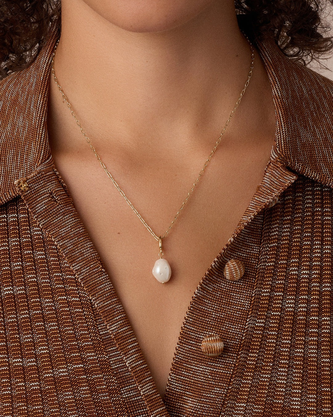 Vintage Shimmer Pearl Parker Charm