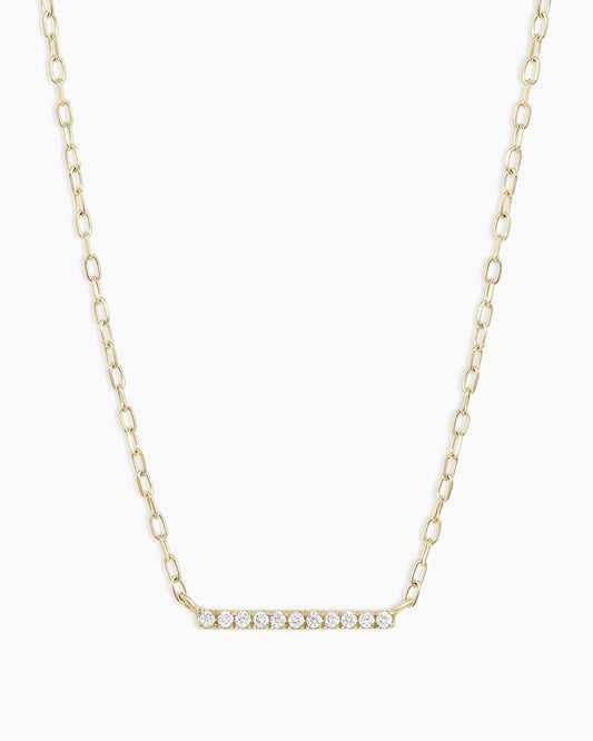 Diamond Bar Necklace