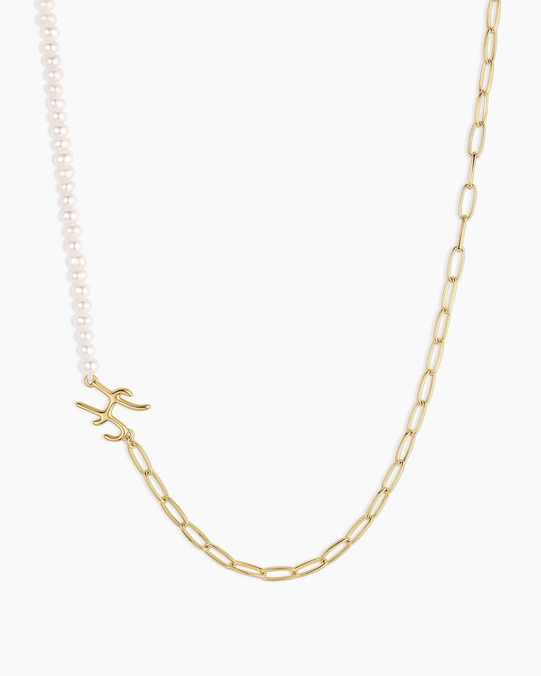 Lou Pearl Alphabet Necklace