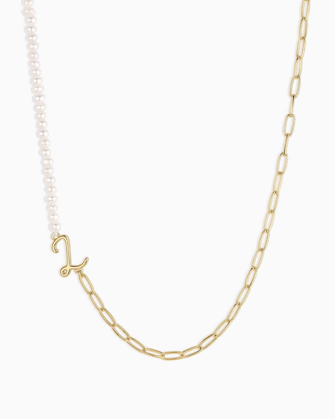 Lou Pearl Alphabet Necklace