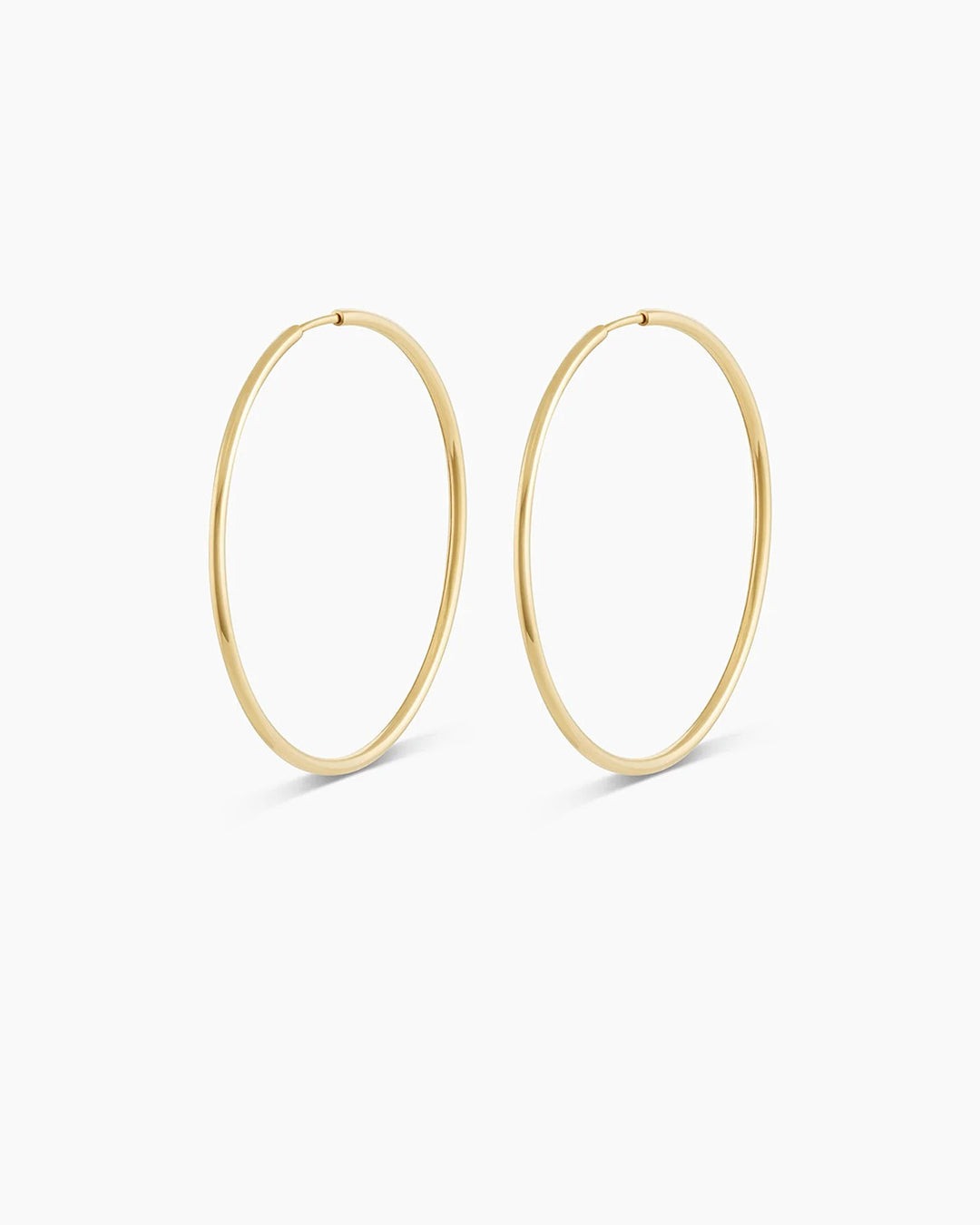 14K Gold Classic Hoops