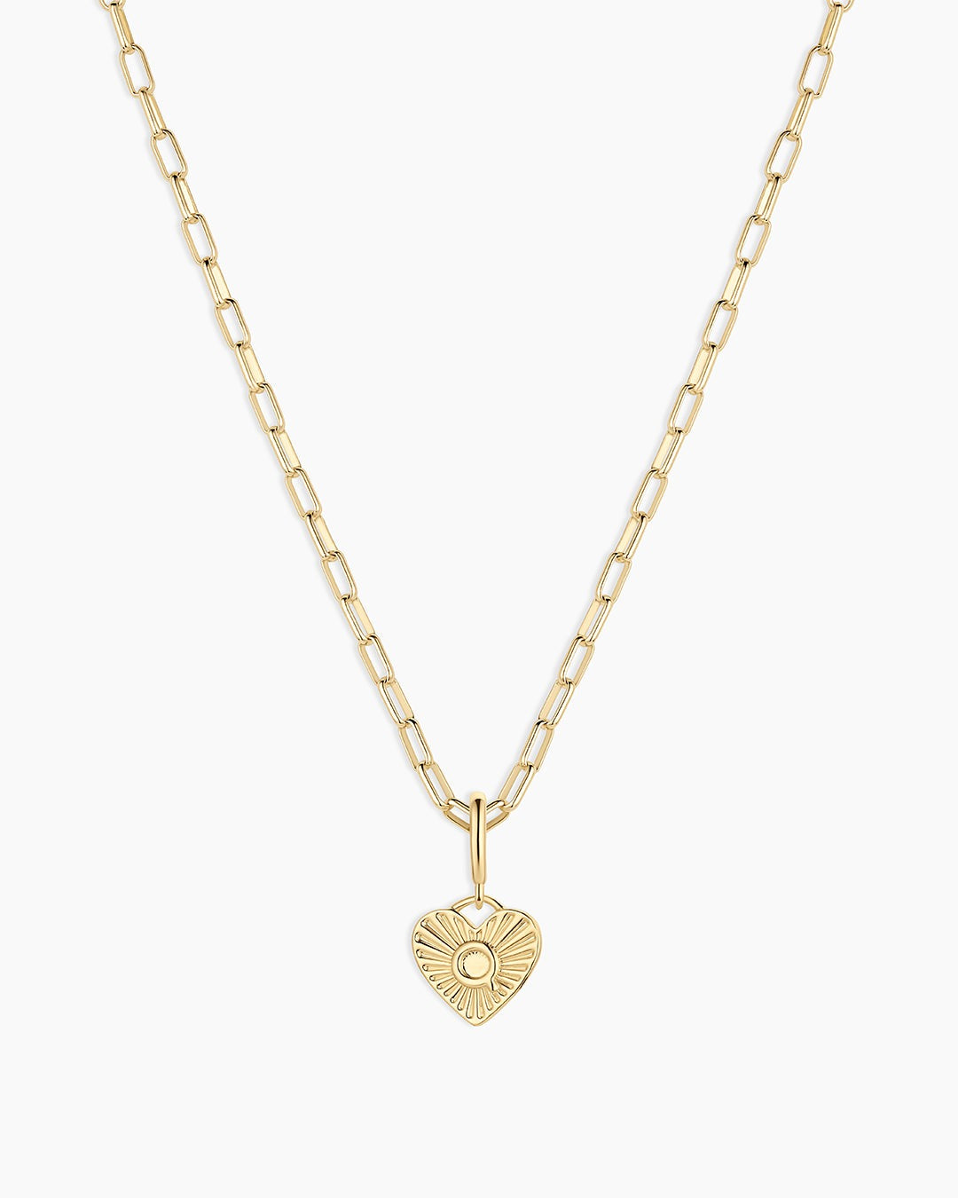 Vintage Heart Alphabet Charm Necklace