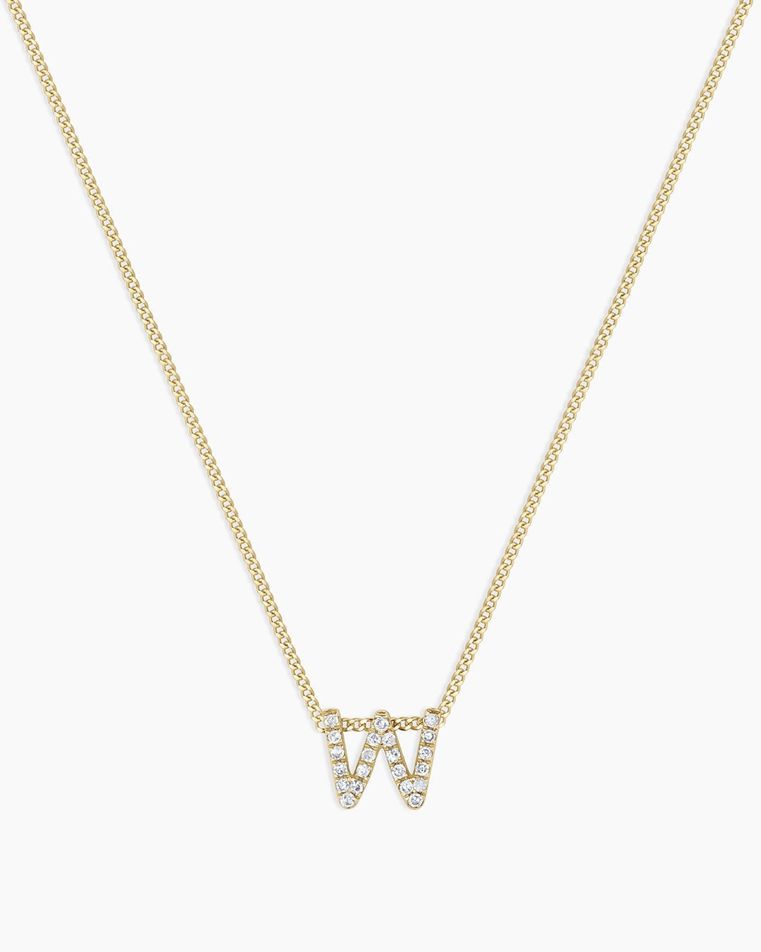Diamond Alphabet Necklace