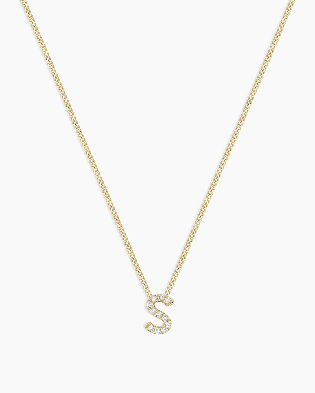 Diamond Alphabet Necklace