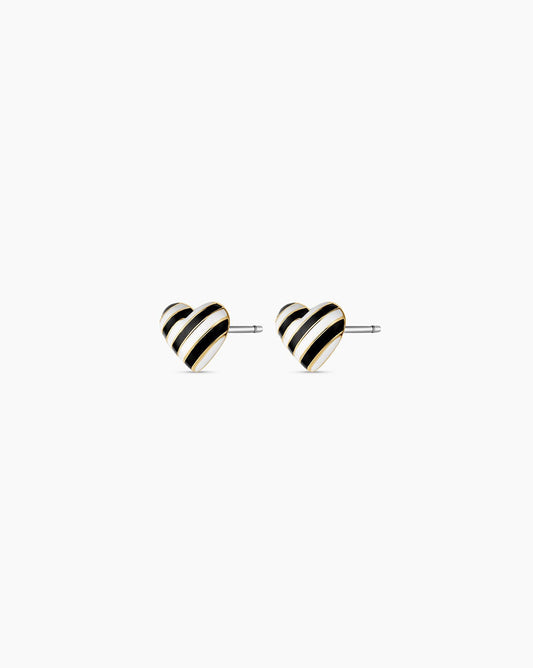 Campbell Enamel Heart Studs