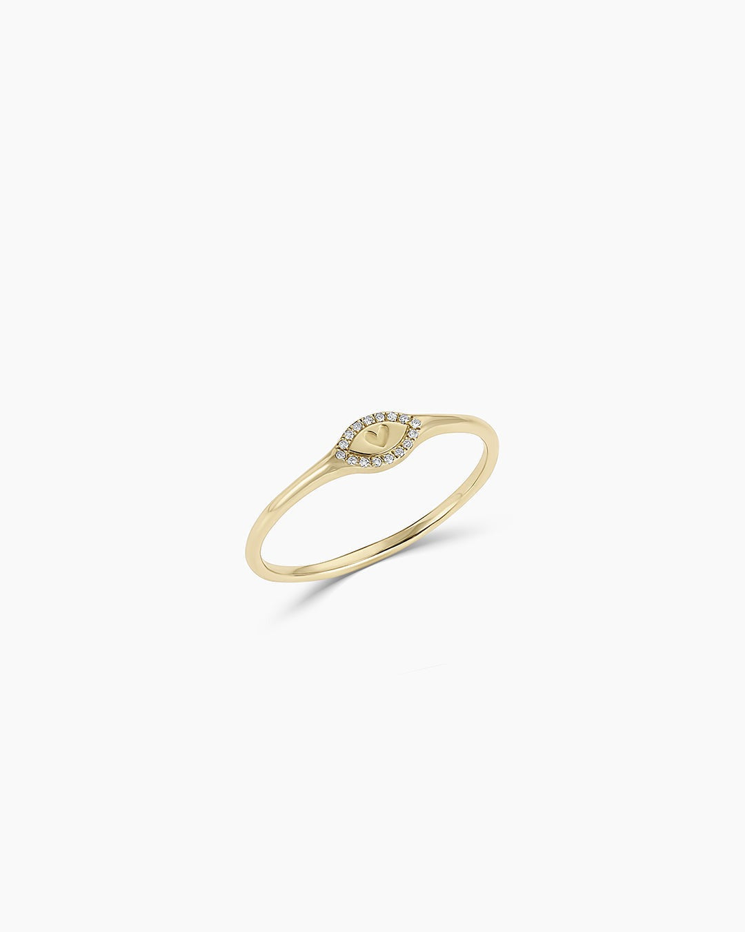 Diamond Love Signet Ring