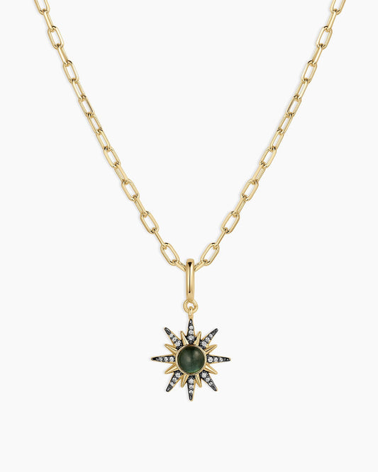 Vintage Burst Charm Necklace