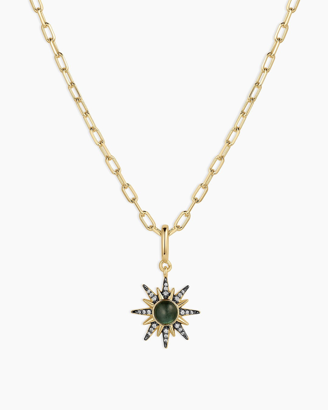 Vintage Burst Charm Necklace
