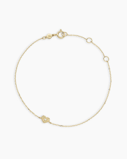 Diamond Vintage Heart Bracelet