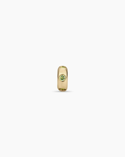 14K Gold Birthstone Halo Charm