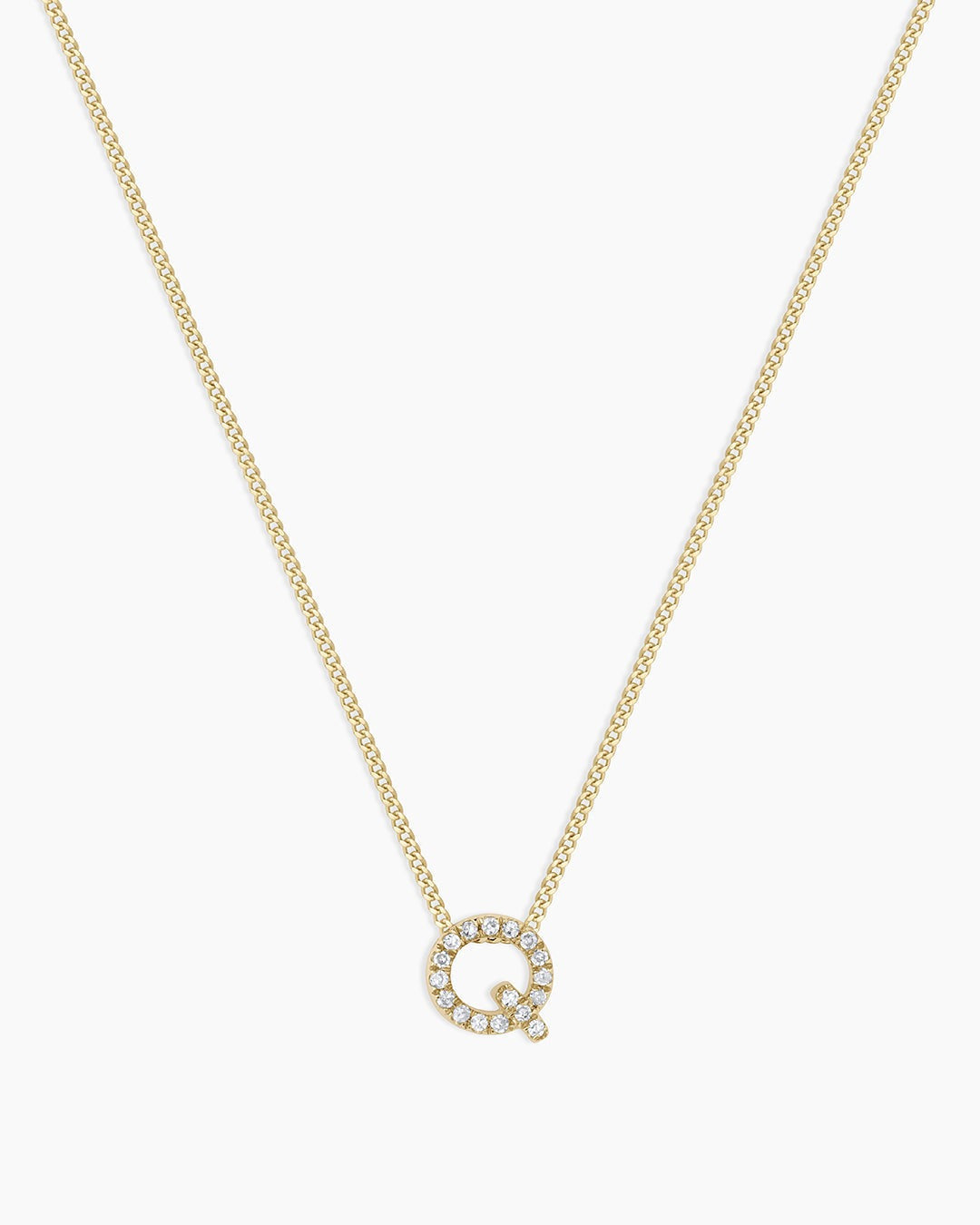 Diamond Alphabet Necklace